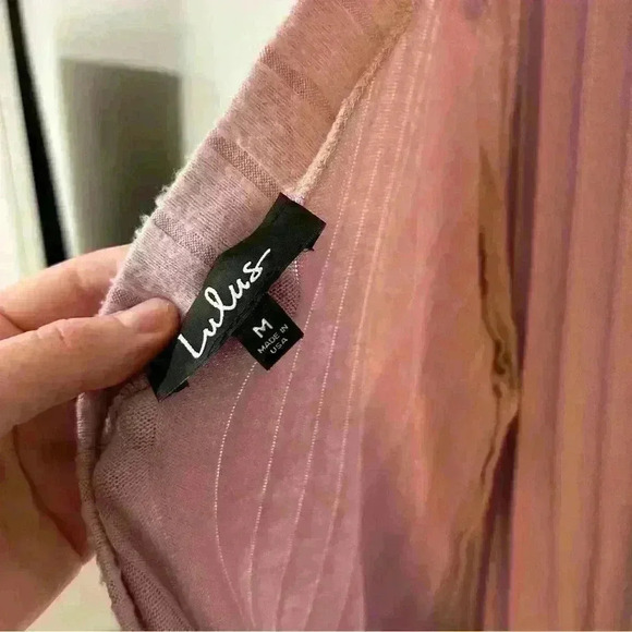 Lulus Knit Open Back Pullover Crewneck Periwinkle Sweater Women’s Size Medium - Picture 3 of 4